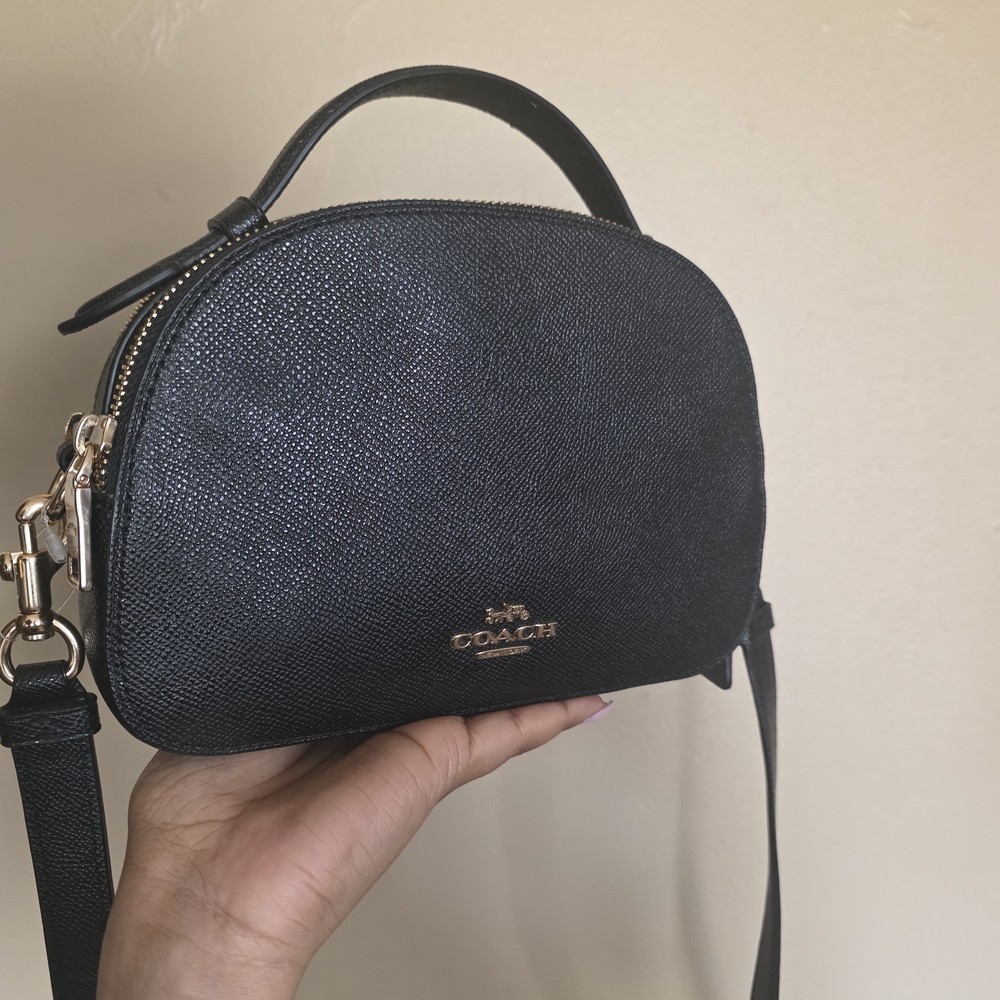 Coach Textured Black Crossbody Bag
